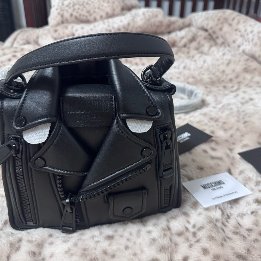 Moschino Leather Biker Bag - Picture 4 of 9